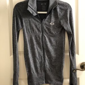 Grey Oakley Womens Light Weight Running Jacket